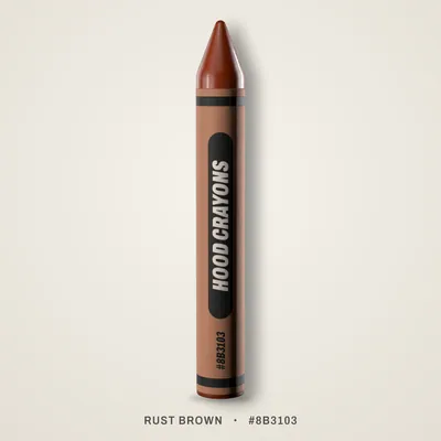 Rust Brown crayon, #8B3103