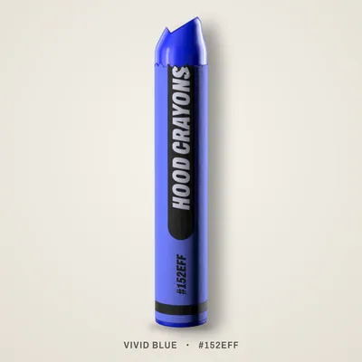 Vivid Blue crayon, #152EFF