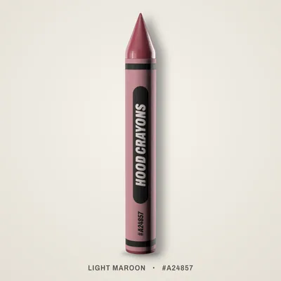 Light Maroon crayon, #A24857