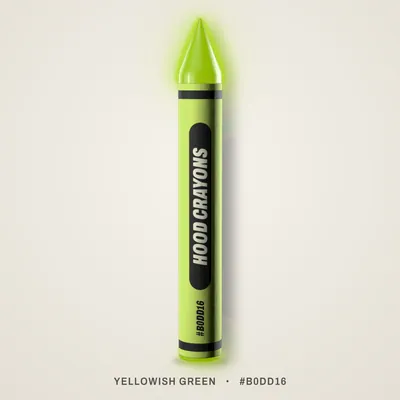 Yellowish Green crayon, #B0DD16