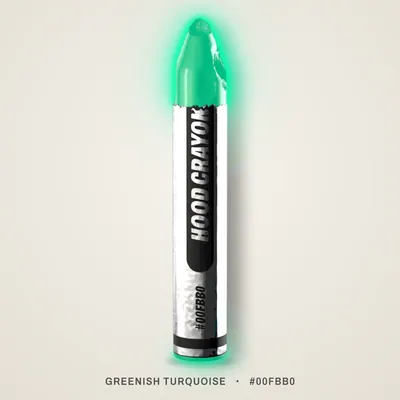 Greenish Turquoise crayon, #00FBB0