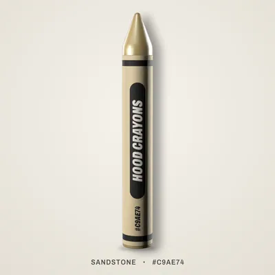 Sandstone crayon, #C9AE74