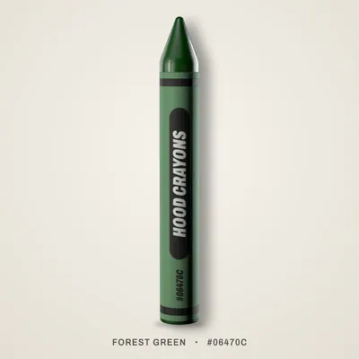 Forest Green crayon, #06470C
