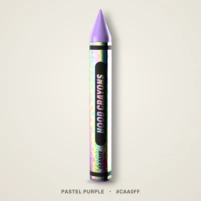 Pastel Purple crayon, #CAA0FF