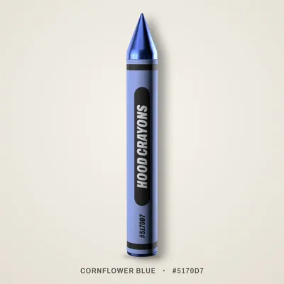 Cornflower Blue crayon, #5170D7