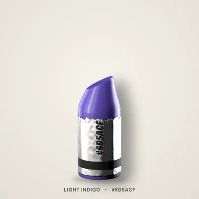 Light Indigo crayon, #6D5ACF