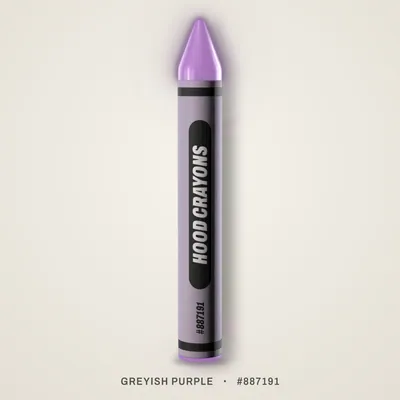 Greyish Purple crayon, #887191