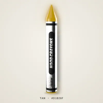 Tan crayon, #D1B26F