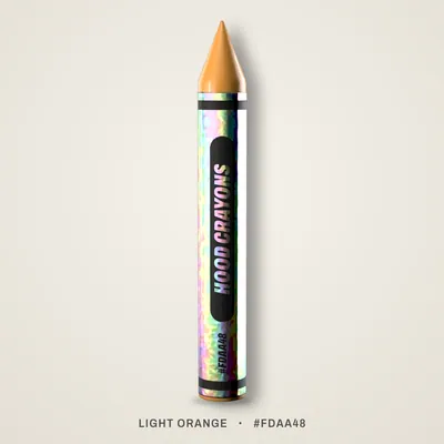 Light Orange crayon, #FDAA48