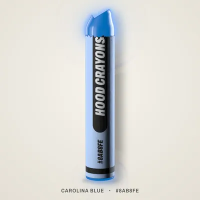Carolina Blue crayon, #8AB8FE