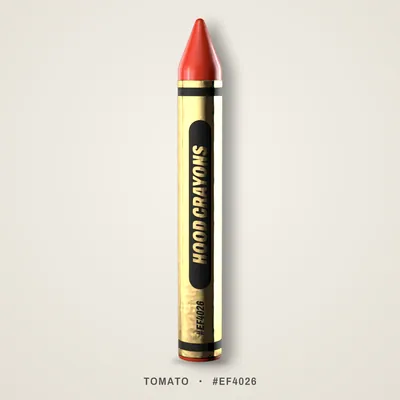 Tomato crayon, #EF4026