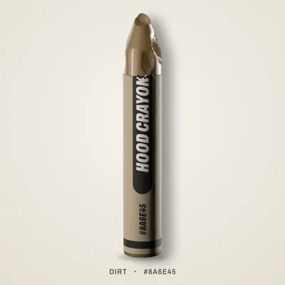 Dirt crayon, #8A6E45