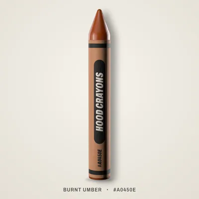 Burnt Umber crayon, #A0450E