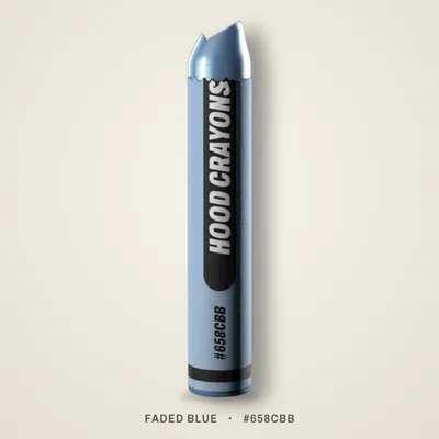 Faded Blue crayon, #658CBB