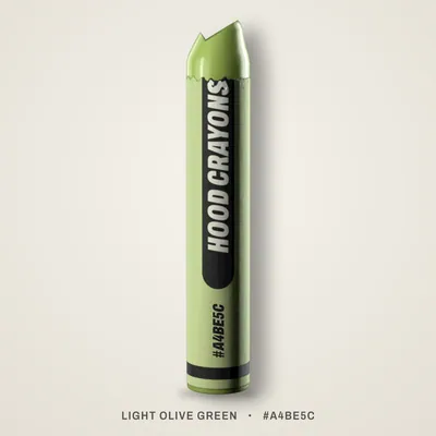 Light Olive Green crayon, #A4BE5C