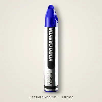 Ultramarine Blue crayon, #1805DB
