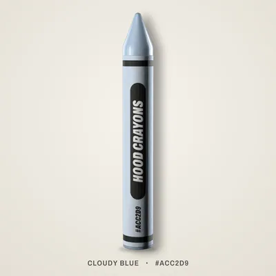 Cloudy Blue crayon, #ACC2D9