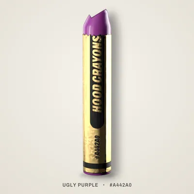 Ugly Purple crayon, #A442A0