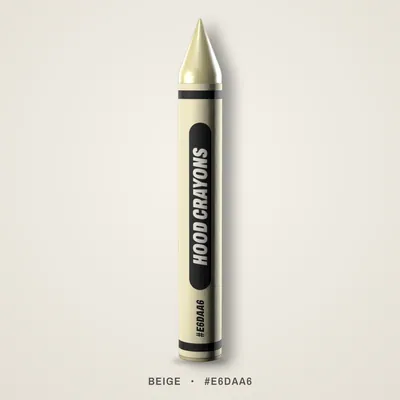 Beige crayon, #E6DAA6