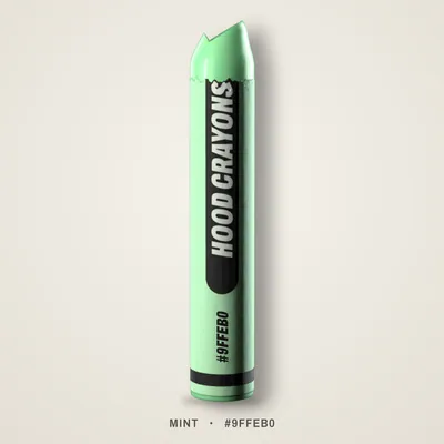 Mint crayon, #9FFEB0