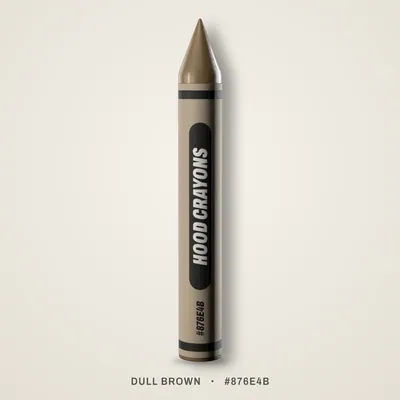 Dull Brown crayon, #876E4B