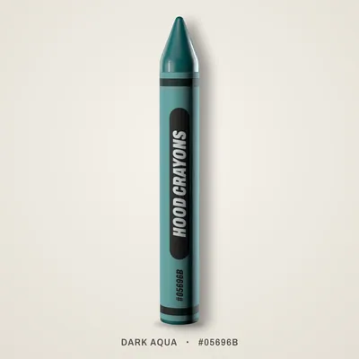 Dark Aqua crayon, #05696B