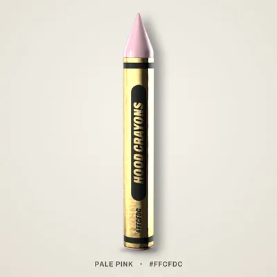 Pale Pink crayon, #FFCFDC