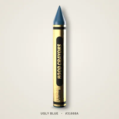 Ugly Blue crayon, #31668A