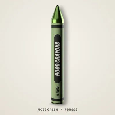 Moss Green crayon, #658B38
