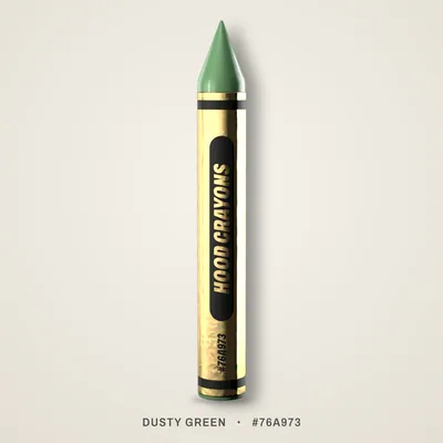 Dusty Green crayon, #76A973
