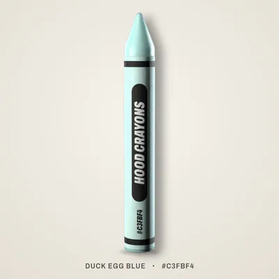 Duck Egg Blue crayon, #C3FBF4