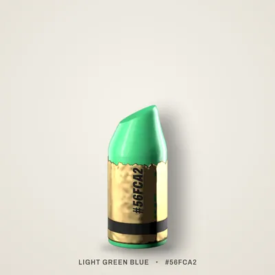 Light Green Blue crayon, #56FCA2