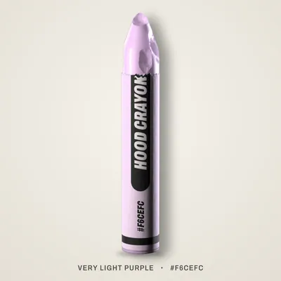 Very Light Purple crayon, #F6CEFC