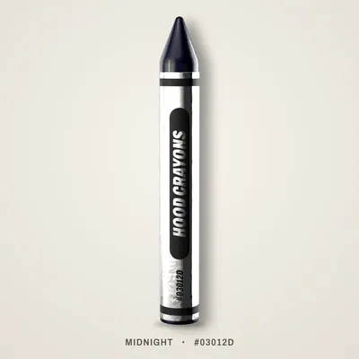 Midnight crayon, #03012D
