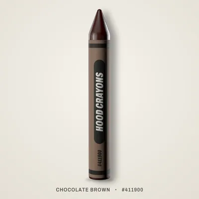 Chocolate Brown crayon, #411900