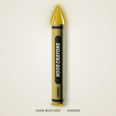 Dark Mustard crayon, #A88905