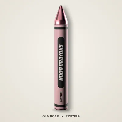 Old Rose crayon, #C87F89