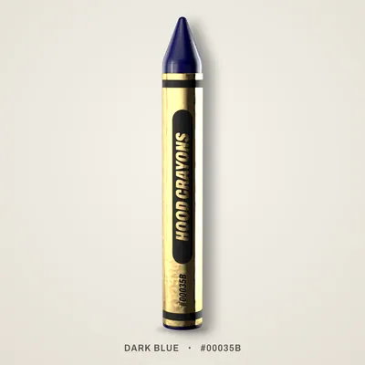 Dark Blue crayon, #00035B