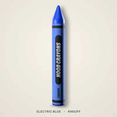 Electric Blue crayon, #0652FF