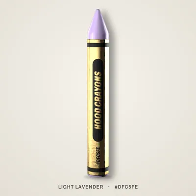 Light Lavender crayon, #DFC5FE