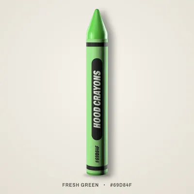 Fresh Green crayon, #69D84F