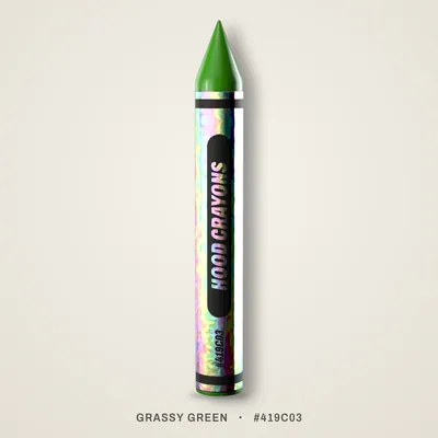 Grassy Green crayon, #419C03