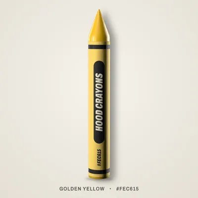 Golden Yellow crayon, #FEC615