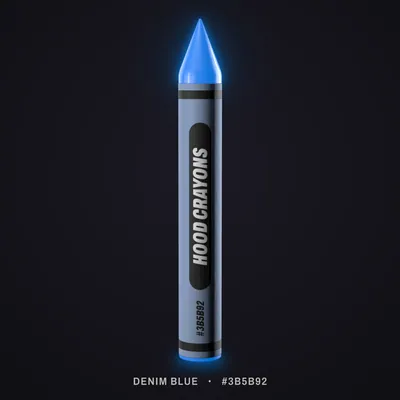 Denim Blue crayon, #3B5B92
