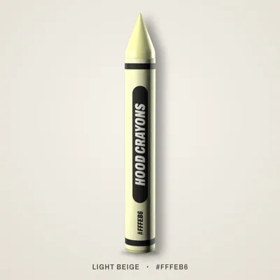 Light Beige crayon, #FFFEB6