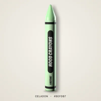 Celadon crayon, #BEFDB7