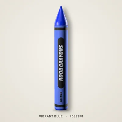Vibrant Blue crayon, #0339F8