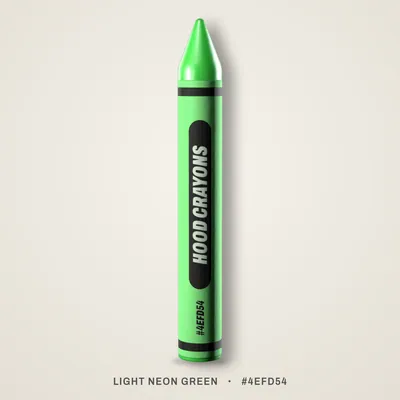 Light Neon Green crayon, #4EFD54