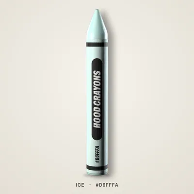 Ice crayon, #D6FFFA
