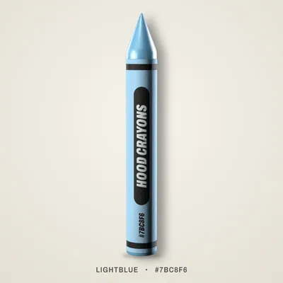 Lightblue crayon, #7BC8F6